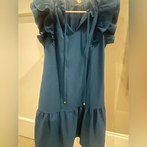 Blue Ruffled Dress